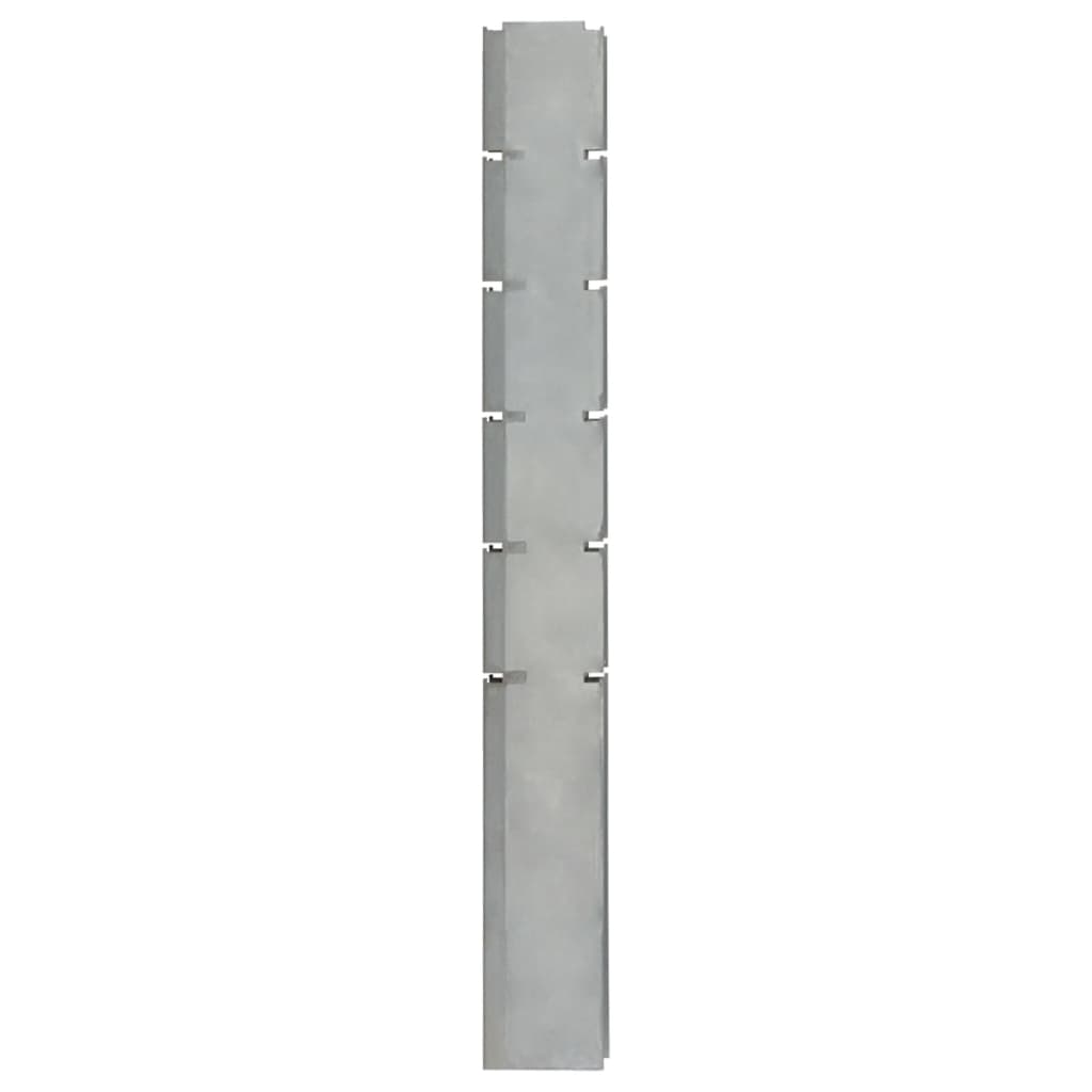 vidaXL Pfosten für Gabionenzaun Silbern 160 cm Verzinkter Stahl