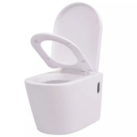 Thumbnail for Wandmontierte Toilette Keramik Weiß