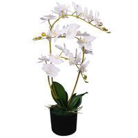 Thumbnail for Künstliche Orchidee mit Topf 65 cm Weiß