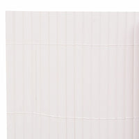 Thumbnail for Gartenzaun Doppelseitig 90 x 300 cm Weiß