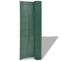 Thumbnail for Gartenzaun Doppelseitig PVC 90×300 cm Grün