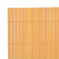 Thumbnail for Gartenzaun Doppelseitig PVC 90×500 cm Gelb