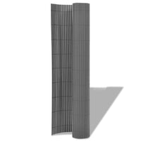 Thumbnail for Gartenzaun Doppelseitig PVC 90 x 500 cm Grau