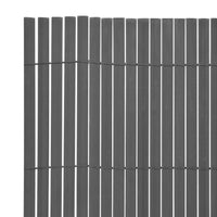 Thumbnail for Gartenzaun Doppelseitig PVC 90 x 500 cm Grau