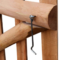 Thumbnail for Zauntor Einflügelig Haselnussholz Imprägniert 100×60 cm