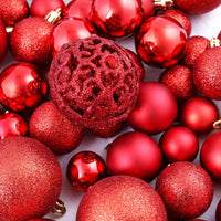 Thumbnail for 100-tlg. Weihnachtskugel-Set 6 cm Rot