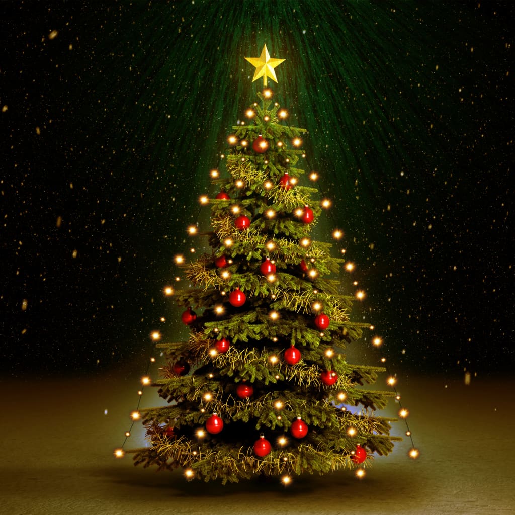 Weihnachtsbaum Lichternetz mit 150 LEDs IP44 150 cm