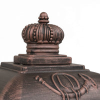 Thumbnail for Säulenbriefkasten Aluminium Vintage-Stil Rostfrei Bronze