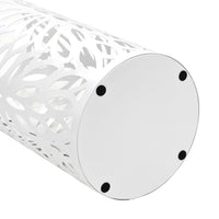Thumbnail for Regenschirmständer Blattmotiv Stahl Weiß