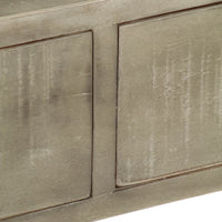 Thumbnail for Konsolentisch Grau mit Messing 110 x 35 x 76 cm Mangoholz Massiv