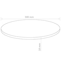 Thumbnail for Tischplatte Rund MDF 500x18 mm