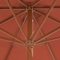 Thumbnail for Sonnenschirm mit Holz-Mast 300 cm Terrakotta