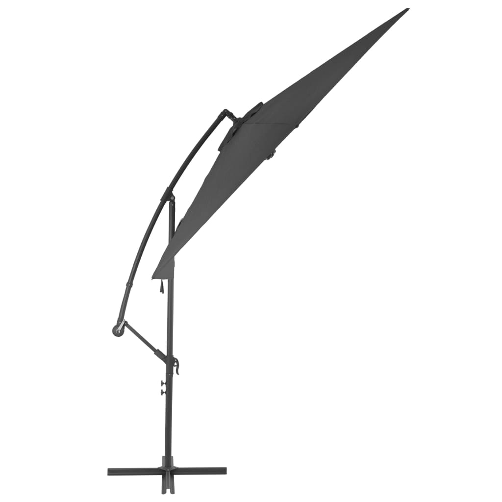 Ampelschirm mit Alu-Mast 300 cm Anthrazit