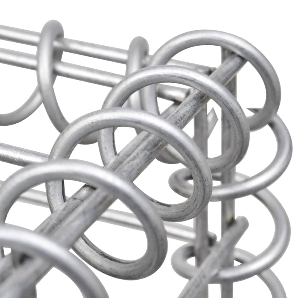 Gabionen-Hochbeet Verzinkter Stahl 540×90×50 cm
