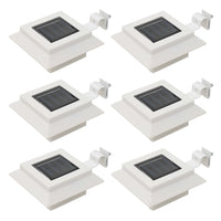 Thumbnail for Outdoor Solarleuchten 6 Stück LED Quadratisch 12 cm Weiß
