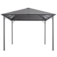 Thumbnail for Gartenpavillon mit Dach Aluminium 3×3 m  Schwarz