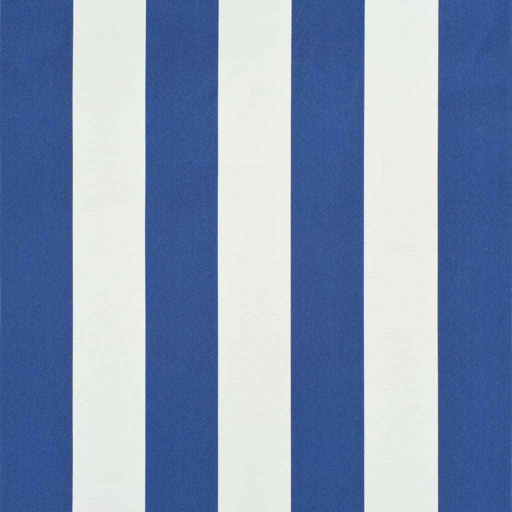 Bistro-Markise Blau und Weiß 400 x 120 cm