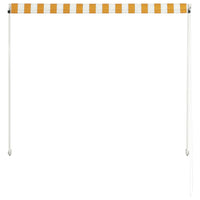 Thumbnail for Einziehbare Markise 150×150 cm Gelb und Weiß
