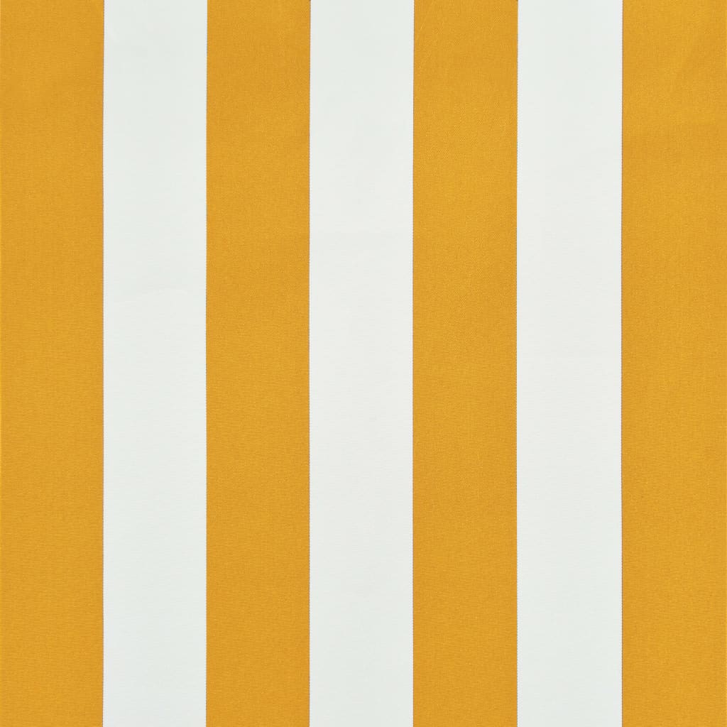Einziehbare Markise 150×150 cm Gelb und Weiß
