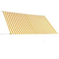 Thumbnail for Einziehbare Markise 300×150 cm Gelb und Weiß