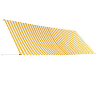 Thumbnail for Einziehbare Markise 400×150 cm Gelb und Weiß