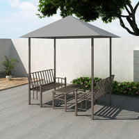 Thumbnail for Gartenpavillon mit Tisch und Bänken 2,5x1,5x2,4 m Anthrazit