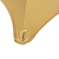 Thumbnail for 2 Stück Stretch-Tischdecken Golden 60 cm
