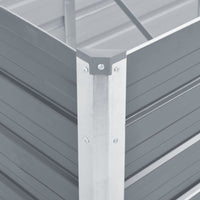 Thumbnail for Garten-Hochbeet Verzinkter Stahl 320x80x77 cm Grau