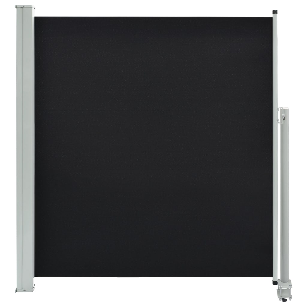 Ausziehbare Seitenmarkise 140 x 300 cm Schwarz