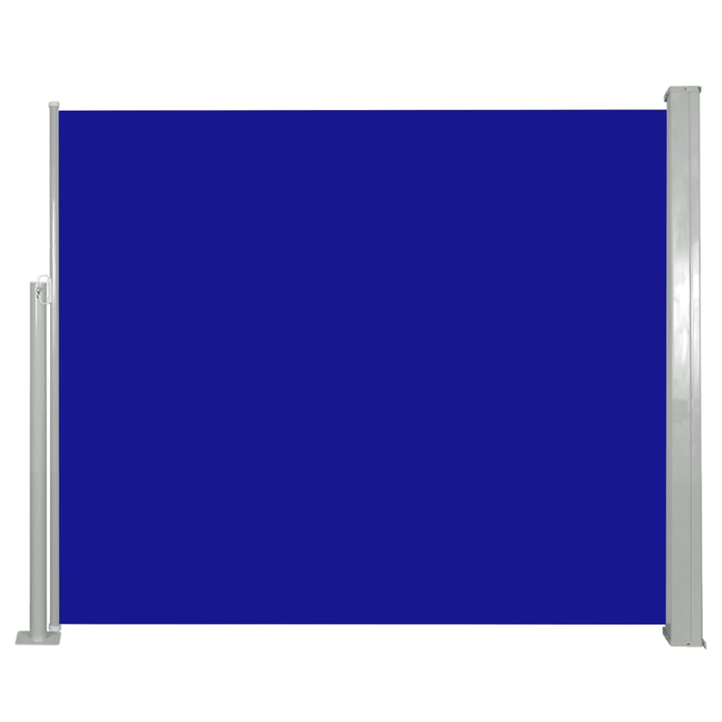 Ausziehbare Seitenmarkise 120 x 300 cm Blau