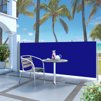 Thumbnail for Ausziehbare Seitenmarkise 120 x 300 cm Blau