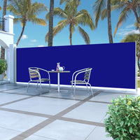 Thumbnail for Ausziehbare Seitenmarkise 160 x 500 cm Blau