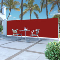 Thumbnail for Ausziehbare Seitenmarkise 160 x 500 cm Rot