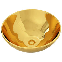 Thumbnail for Waschbecken 32,5 x 14 cm Keramik Golden