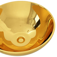 Thumbnail for Waschbecken 32,5 x 14 cm Keramik Golden