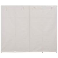 Thumbnail for Kleiderschrank Weiß 200 x 40 x 170 cm Stoff