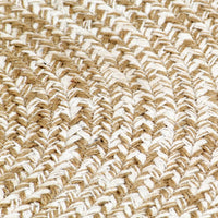 Thumbnail for Teppich Handgefertigt Jute Weiß und Natur 150 cm