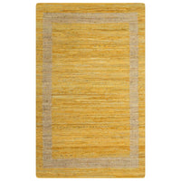 Thumbnail for Teppich Handgefertigt Jute Gelb 160x230 cm