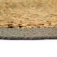 Thumbnail for Tischsets 4 Stk. Natur und Grau 38 cm Jute und Baumwolle