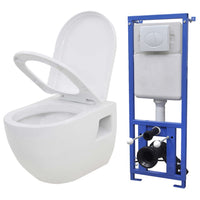 Thumbnail for Hänge-Toilette mit Einbau-Spülkasten Keramik Weiß