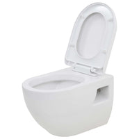 Thumbnail for Hänge-Toilette mit Einbau-Spülkasten Keramik Weiß