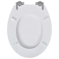 Thumbnail for Toilettensitze 2 Stk. mit Absenkautomatik MDF Weiß