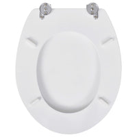 Thumbnail for Toilettensitze mit Deckel 2 Stk. MDF Weiß