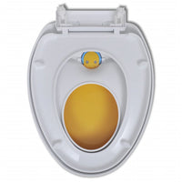 Thumbnail for Toilettensitze mit Absenkautomatik 2 Stk. Kunststoff Weiß/Gelb