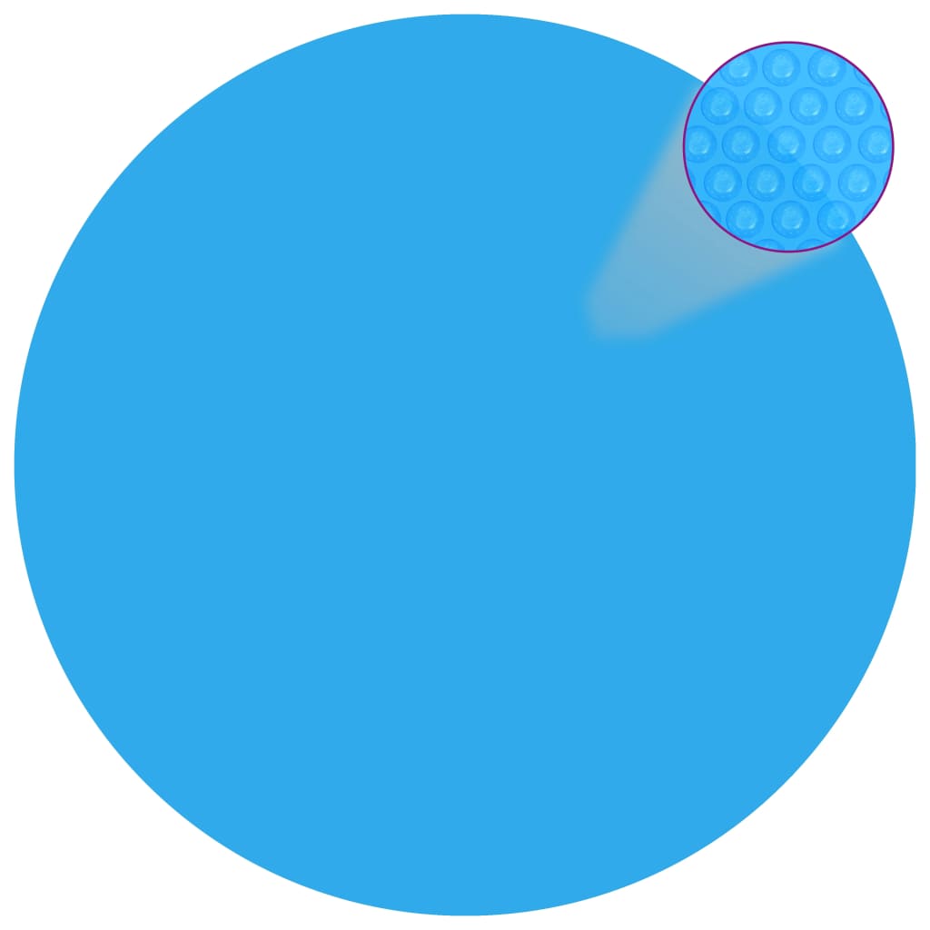 Treibende Runde PE Pool-Solarplane 381 cm Blau