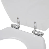 Thumbnail for Toilettensitz MDF Deckel mit Absenkautomatik Design Weiß