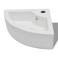 Thumbnail for Waschbecken mit Überlauf 45 x 32 x 12,5 cm Weiß