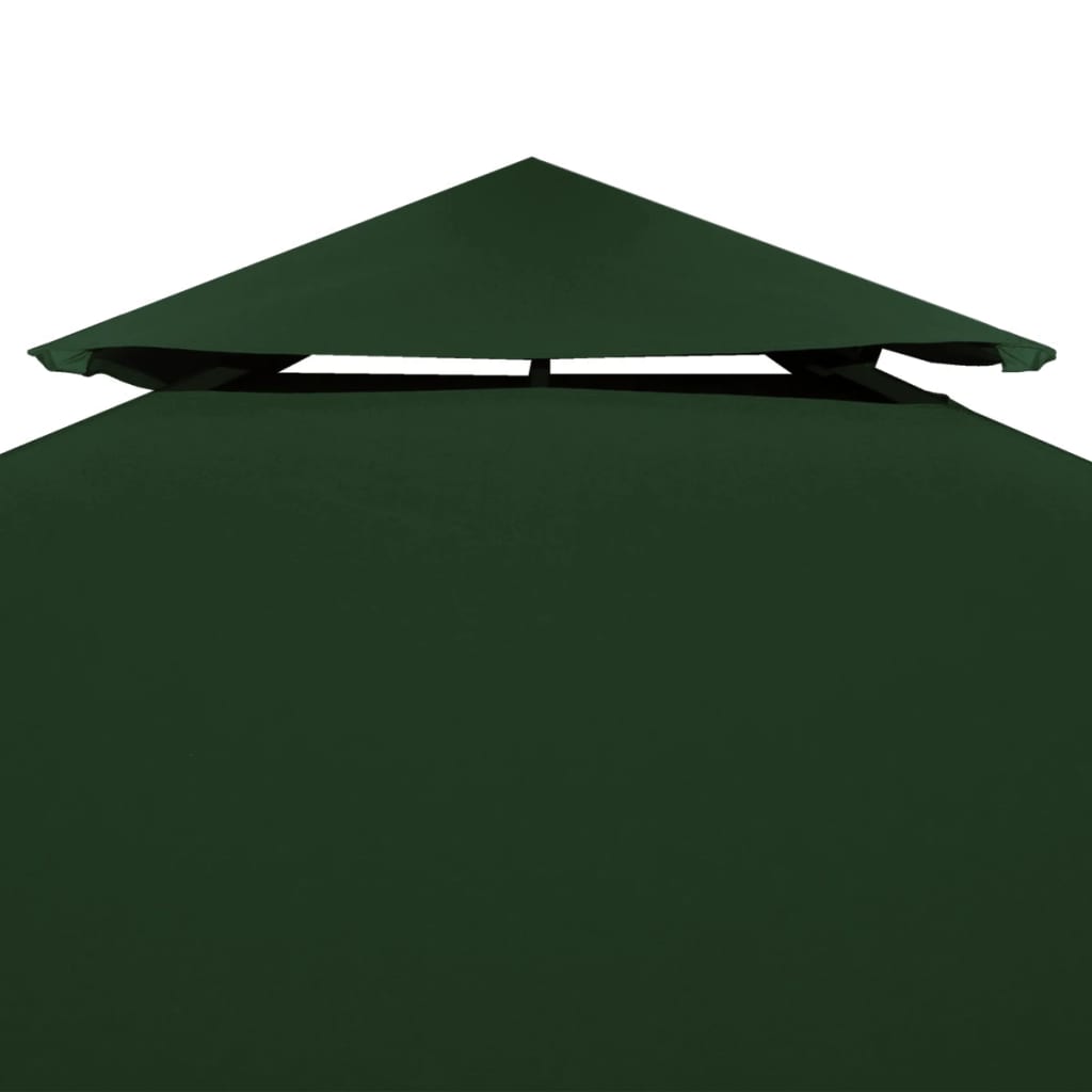 Pavillon-Dachplane Ersatzdach 310 g/m² Grün 3×4 m