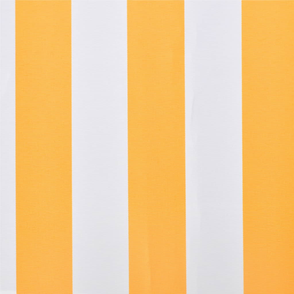 Markisenbespannung Canvas Sonnenblumengelb & Weiß 4x3 m