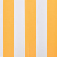 Thumbnail for Markisenbespannung Canvas Sonnenblumengelb & Weiß 4x3 m